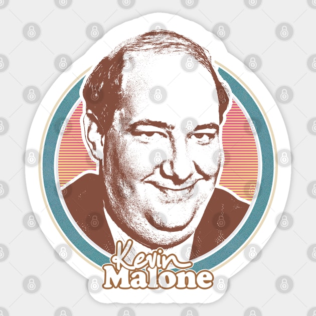 Kevin Malone  /// Retro Fan Art Design Sticker by DankFutura